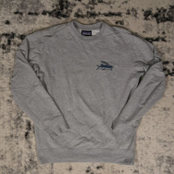 Patagonia Flying Fish Gray Sweatshirt - Picture 1 of 6